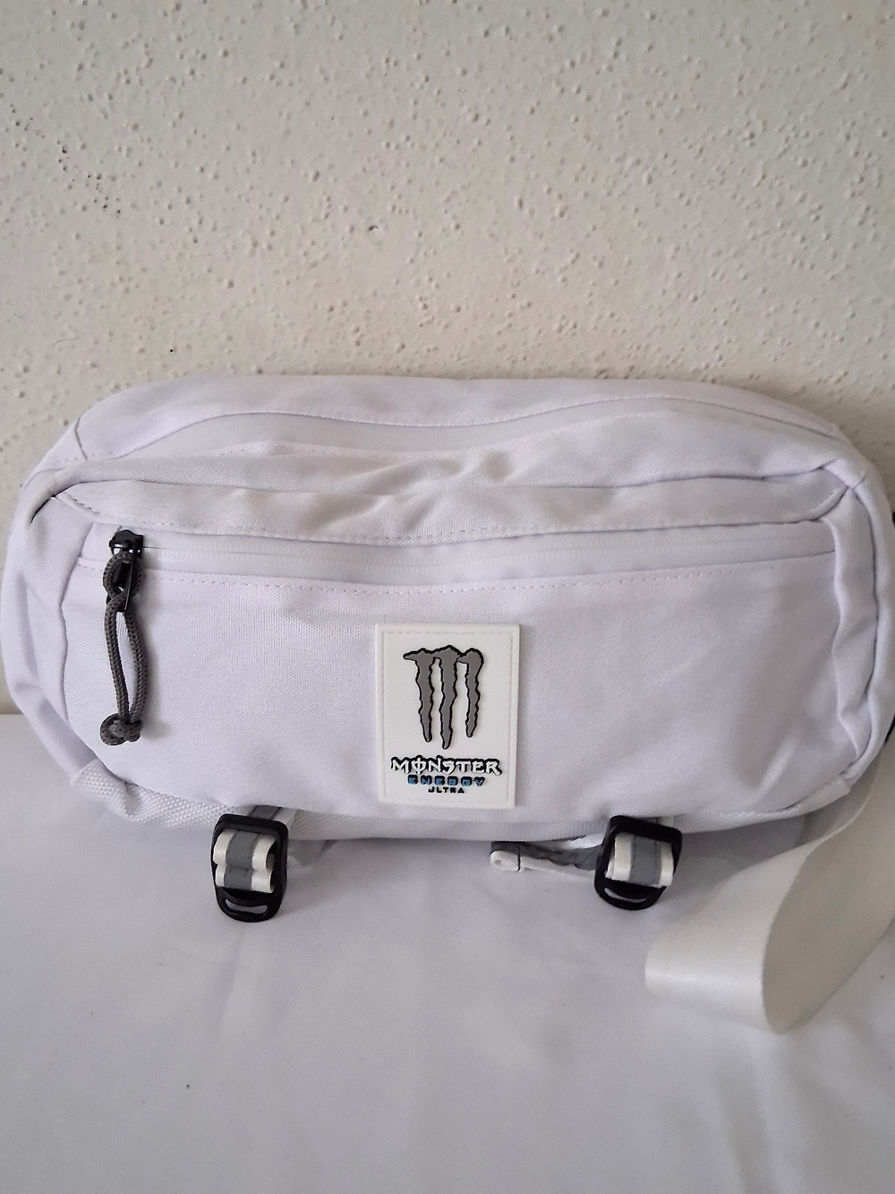 Monster Energy White Waist Bag - Men's Sling Pack